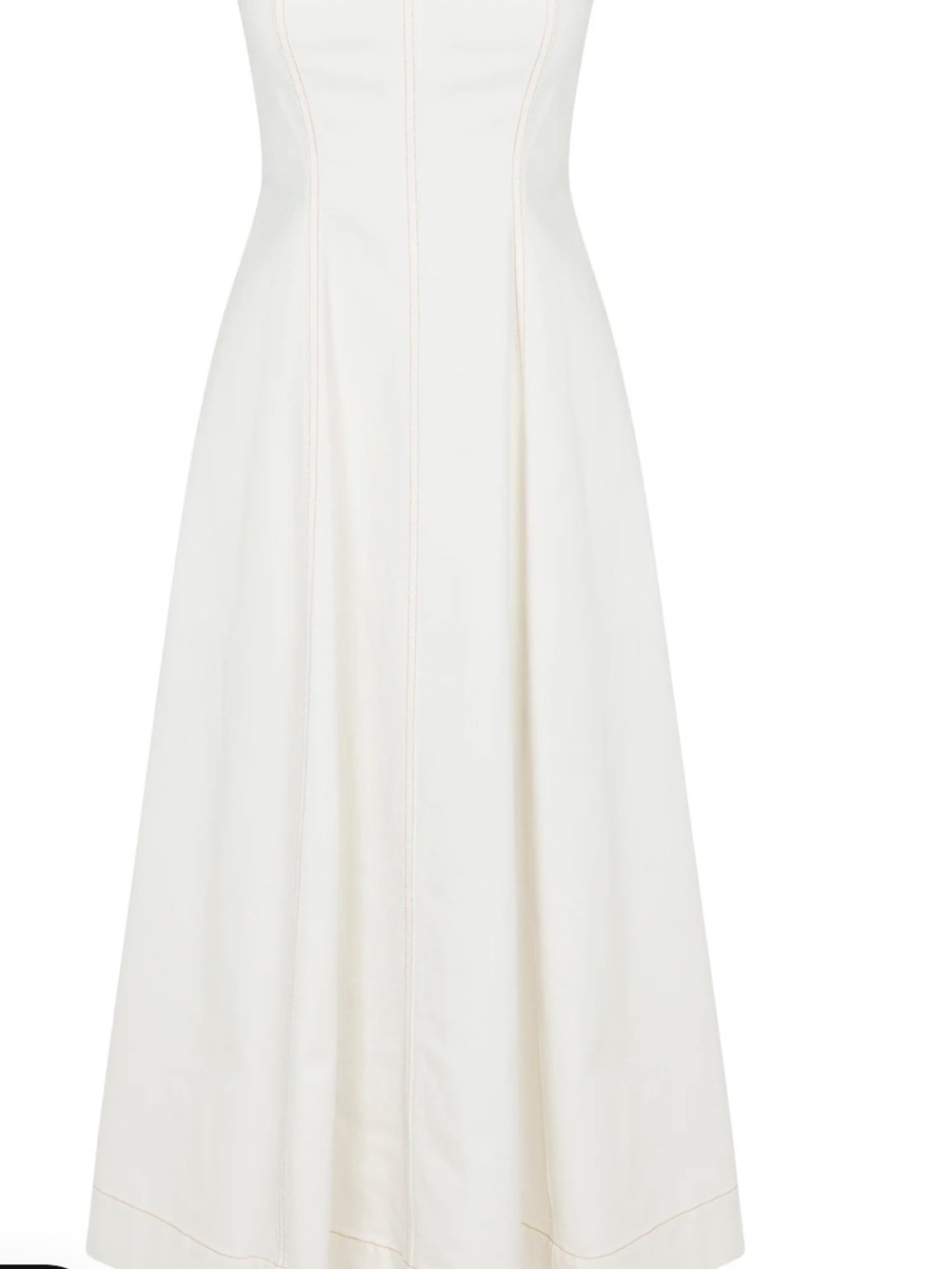 Rebecca Taylor  Cora Denim Eggshell Wash Denim Midi Dress, Size 10 - Picture 11 of 12